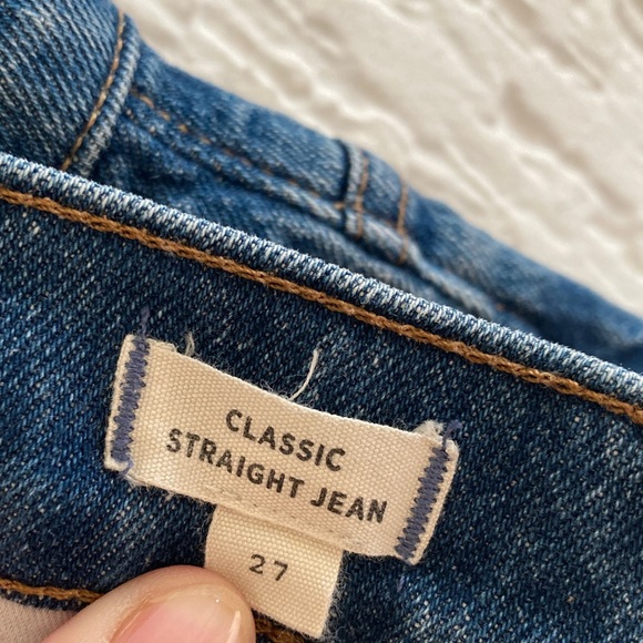 Madewell Classic Straight Leg Jeans Size 27 - Picture 4 of 11